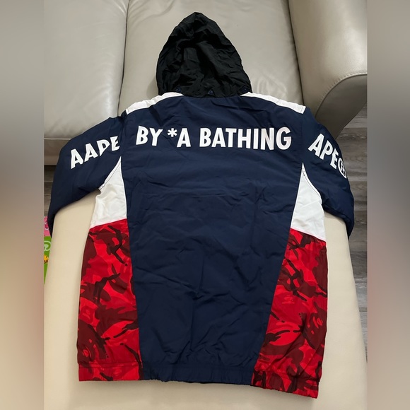 NWT-AAPE by A Bathing Ape (BAPE) Padded Jacket with Hidden Hood - Men L/Women XL - Picture 9 of 10